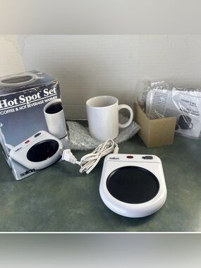Vintage 1990 Salton Hot Spot MW-1C Coffee Mug Beverage Warmer NOS Tested